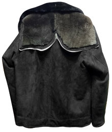Куртка нагольная «Пилот» из шубной овчины для летного состава с капюшоном